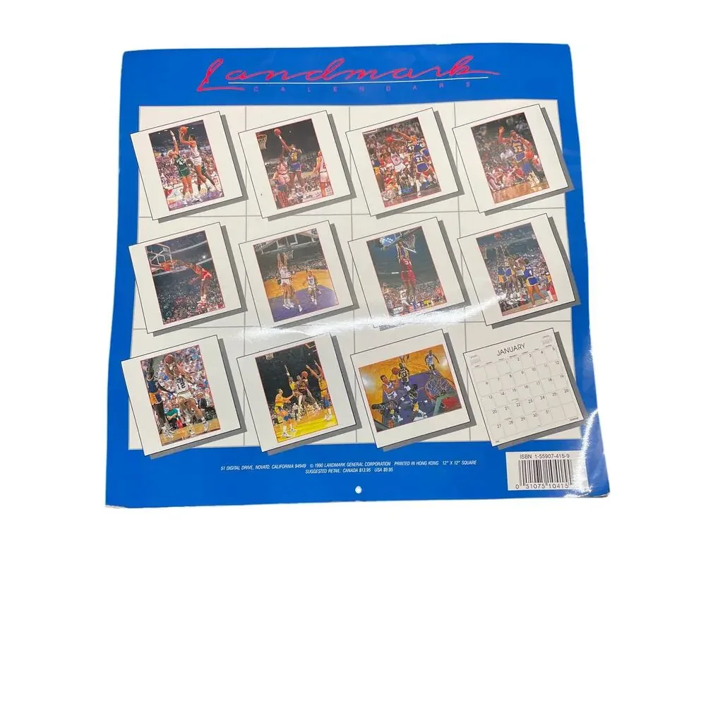 NBA SUPER STARS 1991 CALENDAR